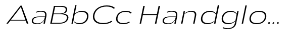 Aukim II Extra Light Expanded Italic image