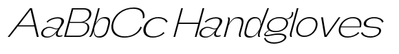 Gathia Sans  Expanded Slant Extra Light image