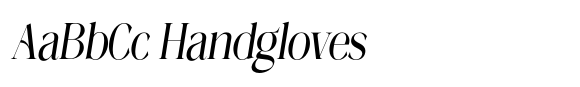 Megilona Light Condensed Slant font sample
