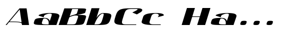 Hautte Bold Italic Extra Expanded image