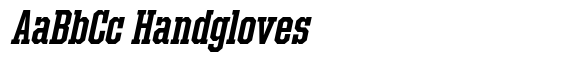 Hattrick Serif Italic Bold Compressed image