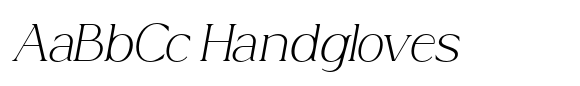 Acosta Thin Italic font sample