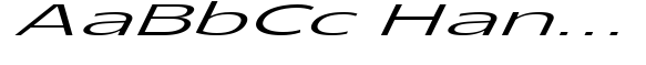 Glorytalk Sans Soft Light Italic Extra Expanded image