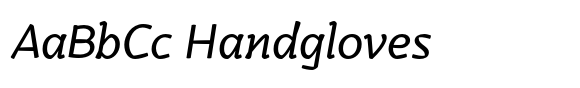 Kamado Light Italic font sample