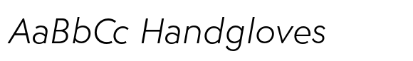Endeavor Light Oblique font sample