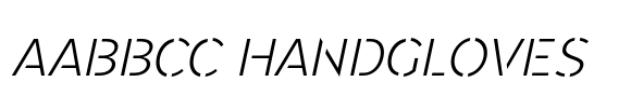 Renau Stencil Light Italic image