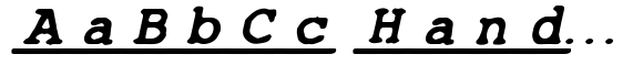 Andrew Typewriter Underline Italic image