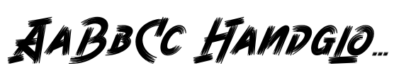 Queen Rocker Italic font sample