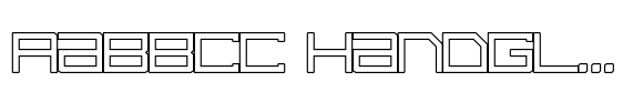 Syntachron Outline font sample