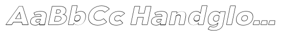 Aukim II Outline Bold Wide Italic image