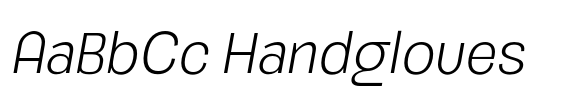 Honking Extra Light Italic font sample