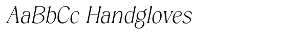 Grispily Extra Light Slant font sample