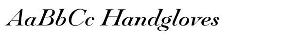 Paganini Italic font sample