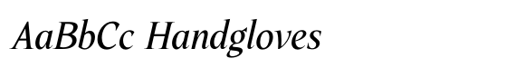 Fenoom Italic Medium font sample