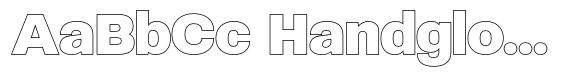Bheltyne Outline Regular font sample