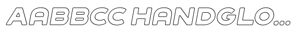 Sandport Ultra Bold Outline Italic image