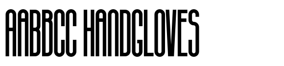 First Contact font sample