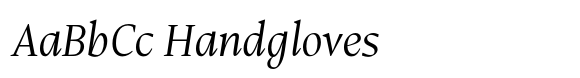 Effigy Light Italic font sample