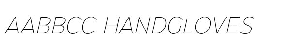 Renau Caps Thin Italic image