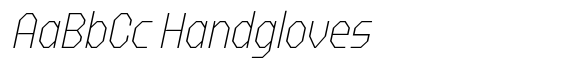 FX Gerundal Thin Italic font sample