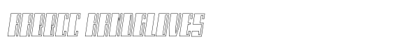 Monateb Extra Bold Outline Italic image