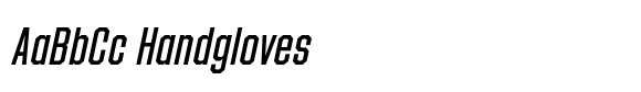 Hattrick Italic Light Compressed image