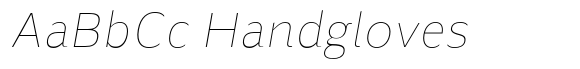 Blond Thin Italic font sample