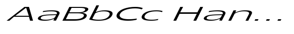 Glorytalk Sans Light Italic Extra Expanded image