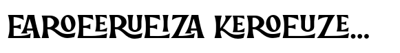 Arinza Ligature font sample
