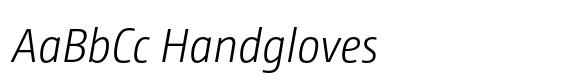 CamingoDos SemiCond Light Italic font sample