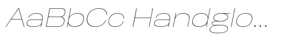 Biarty Sans Expanded Hairline Oblique image