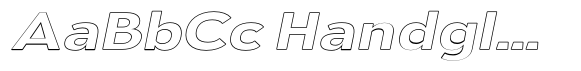 Aukim II Outline Semi Bold Exp Italic image