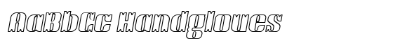 Victorina Black Outline Italic image