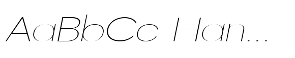 DTF Vectra Neue Thin Expanded Italic image