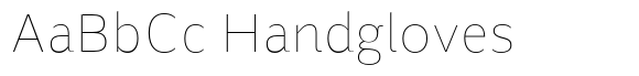 Blond Thin font sample