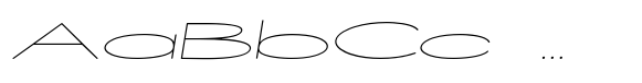 Halesbridge Hairline Super Wide Italic image