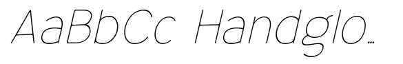Bereh Rounded Thin Italic image