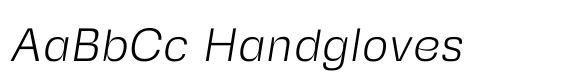 Squadra Extra Light Italic font sample