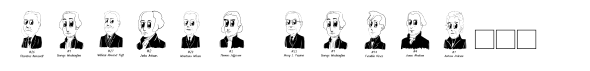 Cartoon US Presidents Dingbats image