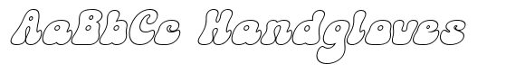 Gromvies Outline Italic font sample
