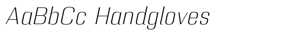 Khaisong Extra Light Italic font sample