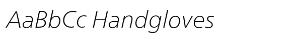 Neue Frutiger Hebrew Thin Italic image