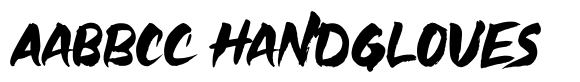 Cargano Brush font sample