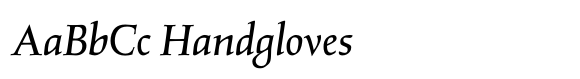 Salden Italic font sample